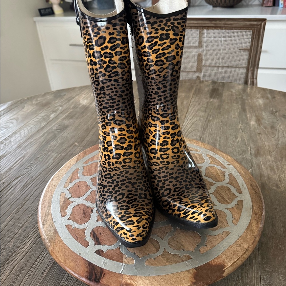 Corky's "Rodeo" Western Cowgirl Rain Boots. Size 10 - Picture 5 of 6